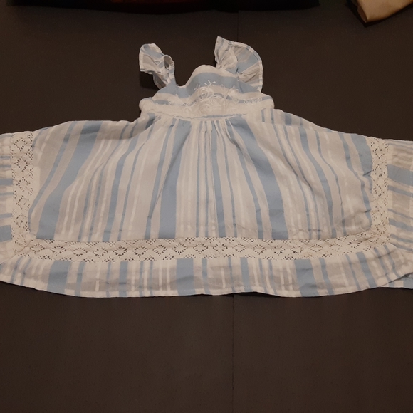 TOMMY BAHAMA 6 - 9 most Blue and White Lace & Embroidered Dresd - Picture 2 of 11